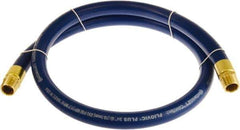 Continental ContiTech - 3/4" ID x 1.11" OD 3' Long Multipurpose Air Hose - MNPT x MNPT Ends, 250 Working psi, -10 to 158°F, 3/4" Fitting, Blue - Exact Tool & Supply