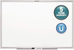 Quartet - 36" High x 48" Wide Magnetic Dry Erase Board - Steel, Includes Dry-Erase Marker & Mounting Kit - Exact Tool & Supply