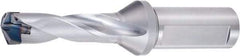 OSG - 0.591 to 0.629" Diam, 3xD, 1.831" Max Depth, 3/4" Shank Diam, 2.642" Flute, Replaceable Tip Drill - PXDH\x85. Insert, 3 Seat Size, PXDZ Toolholder, Series 52400 - Exact Tool & Supply