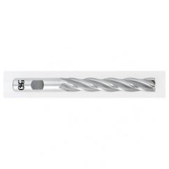 1/2 Dia. x 5 Overall Length 4-Flute Square End HSS-CO SE End Mill-Round Shank-Center Cutting-TiCN - Exact Tool & Supply