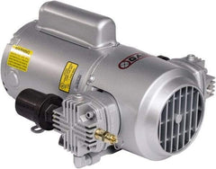 Gast - 1/3 hp, 2.4 CFM, 100 Max psi Piston Compressor Pump - 12 VDC, 15.2" Long x 10.15" Wide x 5.8" High - Exact Tool & Supply