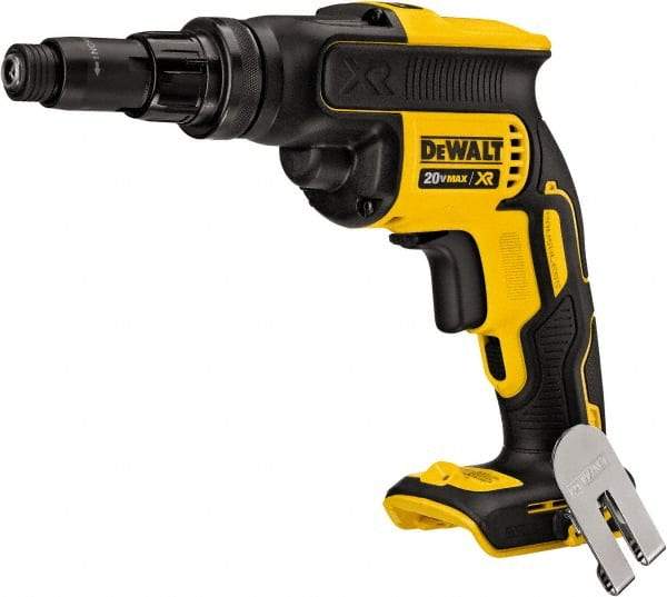 DeWALT - 20 Volt Lithium-Ion Battery Pistol Grip Cordless Screwdriver - 2,000 RPM - Exact Tool & Supply