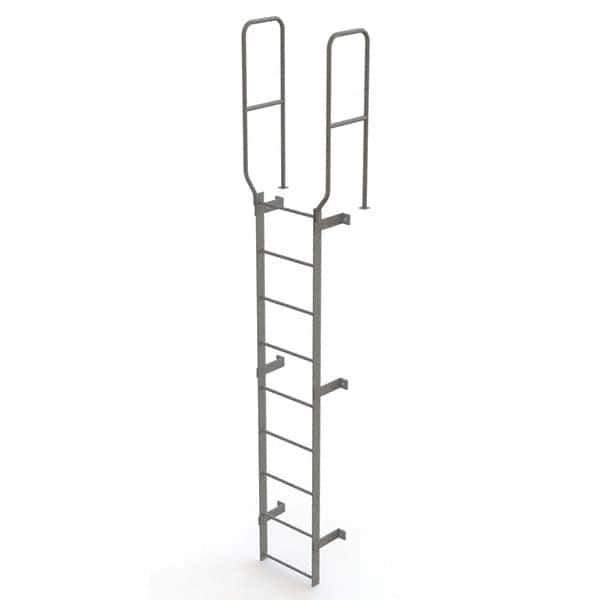 TRI-ARC - Rolling & Wall Mounted Ladders & Platforms Type: Fixed Ladder Style: Safety Cage - Exact Tool & Supply