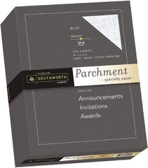 Southworth - 8-1/2" x 11" Blue Colored Copy Paper - Use with Inkjet Printers, Laser Printers, Copiers - Exact Tool & Supply