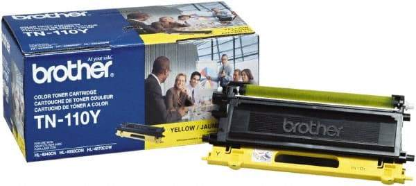 Brother - Yellow Toner Cartridge - Use with Brother DCP-9040CN, 9045CDN, HL-4040CDN, 4040CN, 4070CDW, MFC-9440CN, 9550CDN, 9840CDW - Exact Tool & Supply