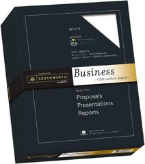 Southworth - 8-1/2" x 11" White Copy Paper - Use with Laser Printers, Inkjet Printers, Copiers - Exact Tool & Supply