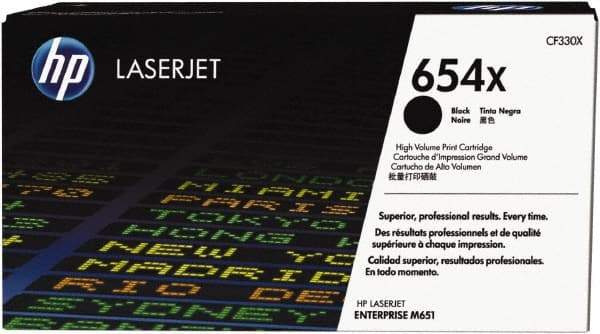 Hewlett-Packard - Black Toner Cartridge - Use with HP Color LaserJet Enterprise M651 - Exact Tool & Supply