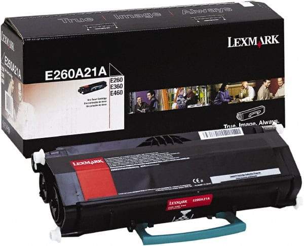 Lexmark - Black Toner Cartridge - Use with Lexmark E260, E360, E460 - Exact Tool & Supply