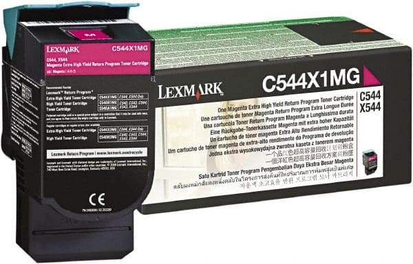 Lexmark - Magenta Toner Cartridge - Use with Lexmark C544dn, C544dtn, C544dw, C544n, X544dn, X544dtn, X544dw, X544n - Exact Tool & Supply
