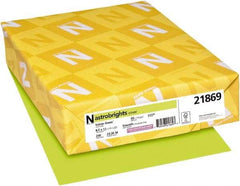Neenah Paper - 8-1/2" x 11" Vulcan Green Colored Copy Paper - Use with Inkjet Printers, Laser Printers, Copiers - Exact Tool & Supply