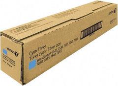 Xerox - Cyan Toner Cartridge - Use with Xerox WorkCentre 7525, 7535, 7530, 7545, 7556 - Exact Tool & Supply