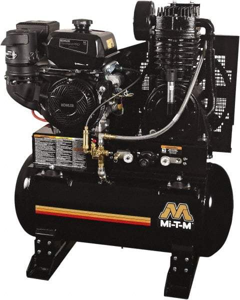MI-T-M - Stationary Gas Air Compressors Horsepower: 14 Cubic Feet per Minute: 29.00 - Exact Tool & Supply