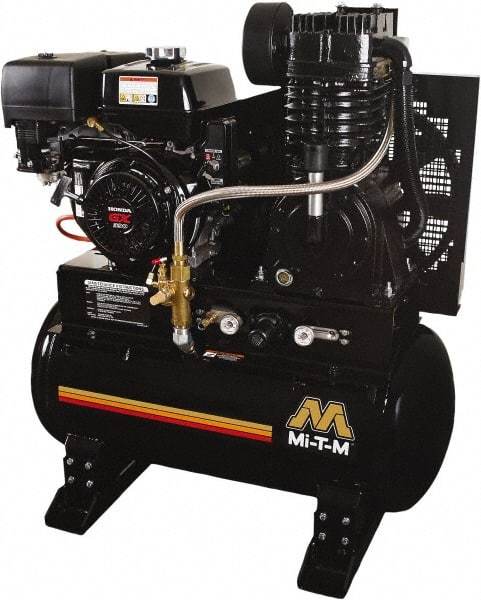 MI-T-M - Stationary Gas Air Compressors Horsepower: 13 Cubic Feet per Minute: 29.00 - Exact Tool & Supply