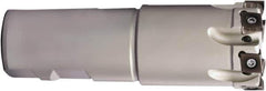 Sumitomo - 3/4" Cut Diam, 2.03" Shank Diam, 3.563" OAL, Indexable Square Shoulder End Mill - LNEX0804.. Inserts, Weldon Shank, 90° Lead Angle, Series TSX - Exact Tool & Supply