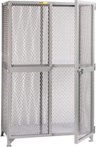 Little Giant - 1 Shelf Visible Storage Cabinet - Steel, 49" Wide x 27" Deep x 78" High, Gray - Exact Tool & Supply