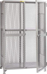 Little Giant - 1 Shelf Visible Storage Cabinet - Steel, 49" Wide x 27" Deep x 78" High, Gray - Exact Tool & Supply