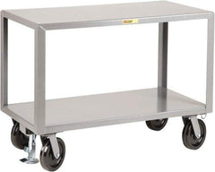 Little Giant - Mobile Workbench - Steel, Fixed Leg, Gray, 48" Long x 30" Deep x 36" High - Exact Tool & Supply