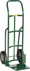 Little Giant - 800 Lb Capacity 47" OAH Hand Truck - 13-1/2 x 16" Base Plate, Continuous Handle, Steel, Solid Rubber Wheels - Exact Tool & Supply