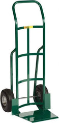 Little Giant - 800 Lb Capacity 47" OAH Hand Truck - 13-1/2 x 16" Base Plate, Continuous Handle, Steel, Pneumatic Wheels - Exact Tool & Supply