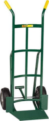 Little Giant - 800 Lb Capacity 49" OAH Hand Truck - 13-1/2 x 16" Base Plate, Dual Handle, Steel, Pneumatic Wheels - Exact Tool & Supply