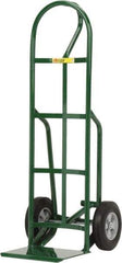 Little Giant - 800 Lb Capacity 49" OAH Hand Truck - 12 x 14" Base Plate, Loop Handle, Steel, Solid Rubber Wheels - Exact Tool & Supply