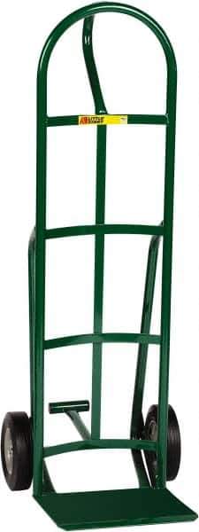 Little Giant - 800 Lb Capacity 49" OAH Hand Truck - 12 x 14" Base Plate, Loop Handle, Steel, Solid Rubber Wheels - Exact Tool & Supply