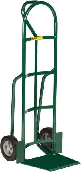 Little Giant - 800 Lb Capacity 49" OAH Hand Truck - 13-1/2 x 16" Base Plate, Loop Handle, Steel, Solid Rubber Wheels - Exact Tool & Supply