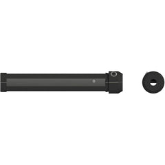 Micro 100 - Boring & Grooving Bar Holders; Inside Diameter (Inch): 1/2 ; Inside Diameter (Decimal Inch): 0.5000 ; Outside Diameter (Decimal Inch): 22.0000 ; Overall Length (Decimal Inch): 5.80000 ; Through Coolant: Yes ; Series: QTHM - Exact Tool & Supply