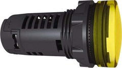 Schneider Electric - 24 V Yellow Lens LED Pilot Light - Exact Tool & Supply
