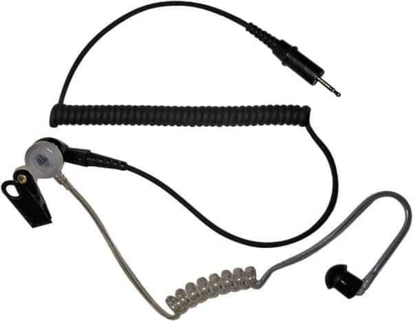 Kenwood - Ear Bud, Push to Talk Microphone Earphone Kit - Black & Clear, Use with Protalk Series Two Way Radios - Exact Tool & Supply