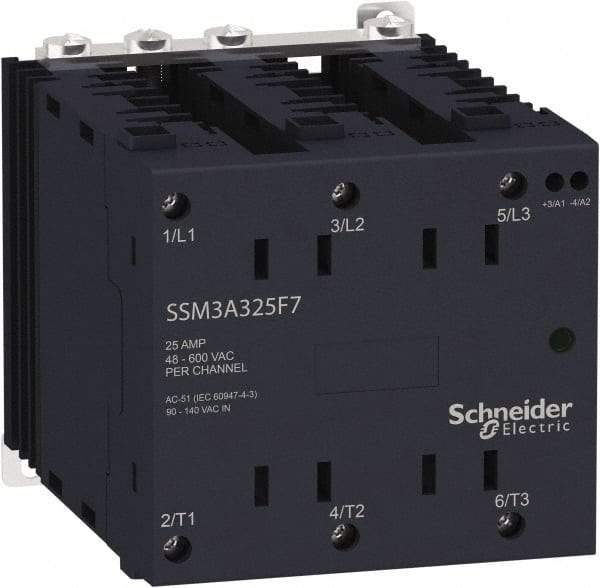 Schneider Electric - 3 Pole, 1NO, 90-140 VAC Control Relay - Exact Tool & Supply