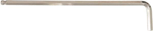 Wiha - 1/4" Hex, Long Arm, Ball End Hex Key - 185mm OAL, Inch System of Measurement - Exact Tool & Supply