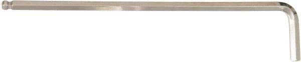 Wiha - 3/32" Hex, Long Arm, Ball End Hex Key - 113mm OAL, Inch System of Measurement - Exact Tool & Supply
