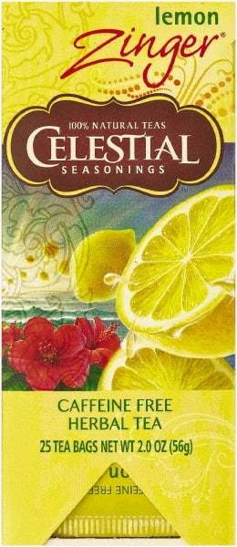 Celestial Seasonings - Tea, Herbal Lemon Zinger, 25/Box - Exact Tool & Supply