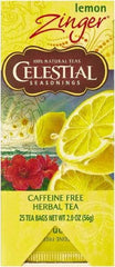 Celestial Seasonings - Tea, Herbal Lemon Zinger, 25/Box - Exact Tool & Supply