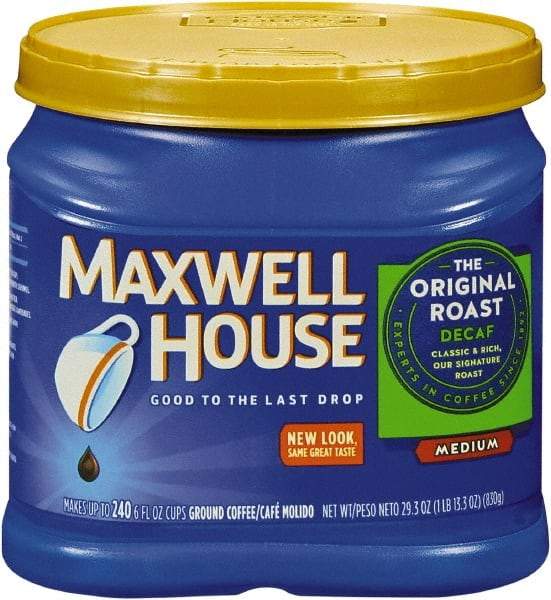 Maxwell House - Coffee, Decaffeinated Ground Coffee, 29.3 oz Can - Exact Tool & Supply