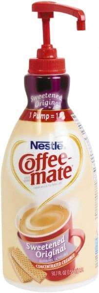 Coffee-Mate - Liquid Coffee Creamer, Sweetened Original, 1500mL Pump Dispenser - Exact Tool & Supply