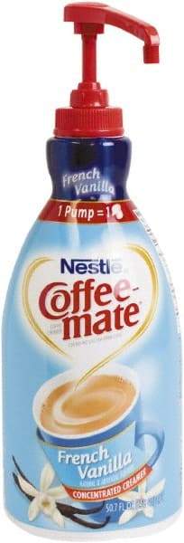 Coffee-Mate - Liquid Coffee Creamer, French Vanilla, 1500mL Pump Bottle - Exact Tool & Supply