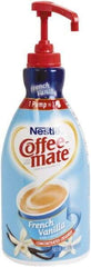 Coffee-Mate - Liquid Coffee Creamer, French Vanilla, 1500mL Pump Bottle - Exact Tool & Supply