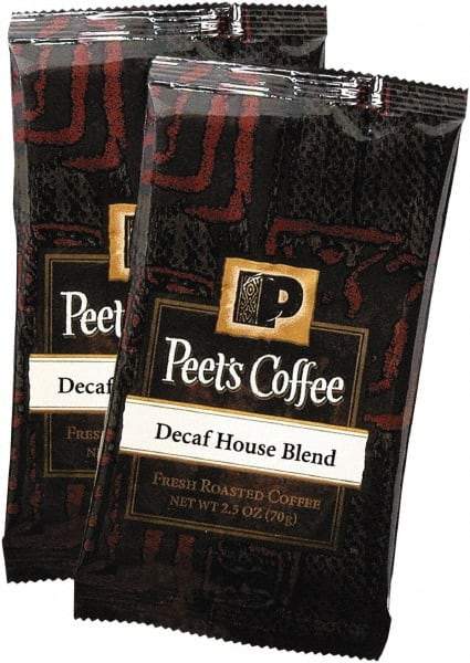 Peet's Coffee & Tea - Coffee Portion Packs, House Blend, Decaf, 2.5 oz Frack Pack, 18/Box - Exact Tool & Supply