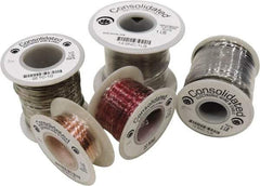 Made in USA - 18 Gage, 0.0403" Diameter x 1,000' Long, Bare, Tinned Copper Bus Bar Wire - Pure Copper (ASTM B3) - Exact Tool & Supply