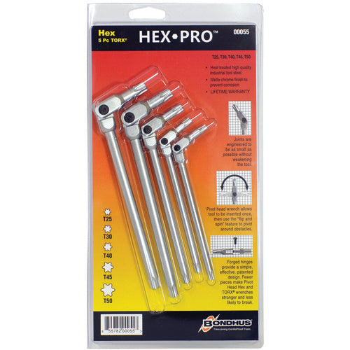 SET 5 CHROME STAR HEX-PRO - Exact Tool & Supply
