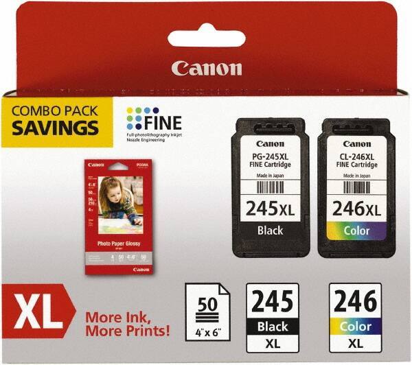 Canon - Ink & Paper Combo - Use with Canon PIXMA iP2820, MG2420, MG2920, MG2924, MX492 - Exact Tool & Supply
