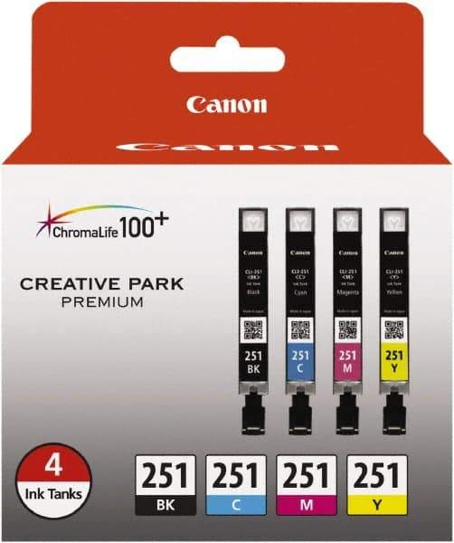 Canon - Cyan, Magenta, Yellow & Black Ink Cartridge - Use with Canon PIXMA iP7220, iP8720, iX6820, MG5420, MG5520, MG5620, MG6320, MG6420, MG6620, MG7120, MG7520, MX922 - Exact Tool & Supply