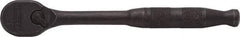 Proto - 3/8" Drive Pear Head Ratchet - Black Oxide Finish, 7" OAL, 90 Gear Teeth, Standard Handle, Reversible Head - Exact Tool & Supply