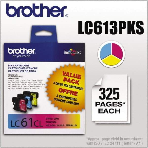Brother - Ink Cartridge - Use with Brother DCP-J140W, 165C, 375CW, 385C, 395CN, 585CW, MFC-250C, 255CW, 290C, 295CN, 490CW, 495CW, J615W, 775CW, 790CW, 795CW, 990CW - Exact Tool & Supply