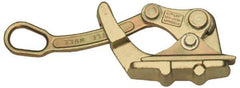 Little Mule - Single Eye, Aggressive Jaw, Steel Wire Grip Hoist - 0.18 to 0.6" Cable Diam - Exact Tool & Supply