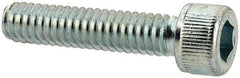 Value Collection - #8-32 UNC Hex Socket Drive, Socket Cap Screw - Alloy Steel, Zinc-Plated Finish, Fully Threaded, 3/4" Length Under Head - Exact Tool & Supply