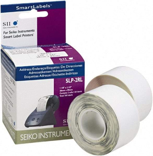 Seiko - Address Shipping Label - 1-1/8" High x 3-1/2" Wide - Exact Tool & Supply