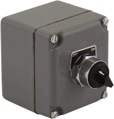 Schneider Electric - 1 Operator, Pushbutton Control Station - Start (Legend), Momentary Switch, NO/NC Contact, NEMA 1, 13, 3, 4 - Exact Tool & Supply